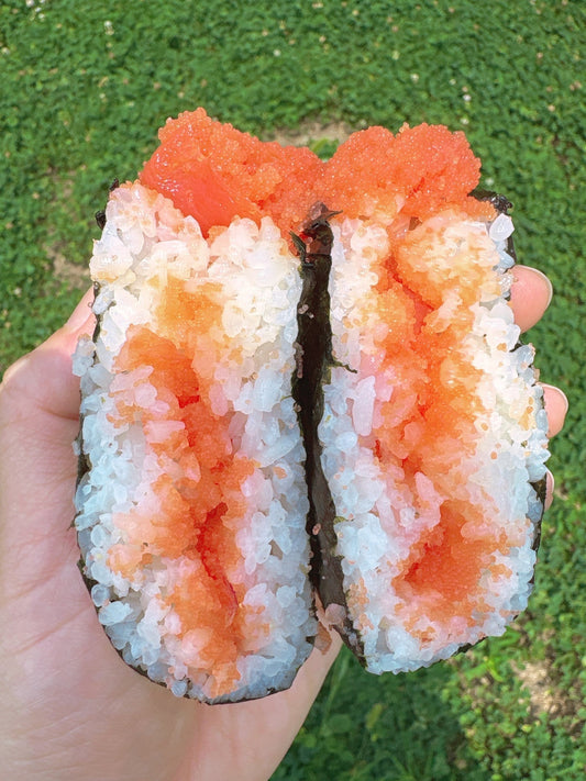 至福の三位一体。新潟こしひかり・有明海苔・たらこor明太子でつくる「究極の具沢山おにぎり」