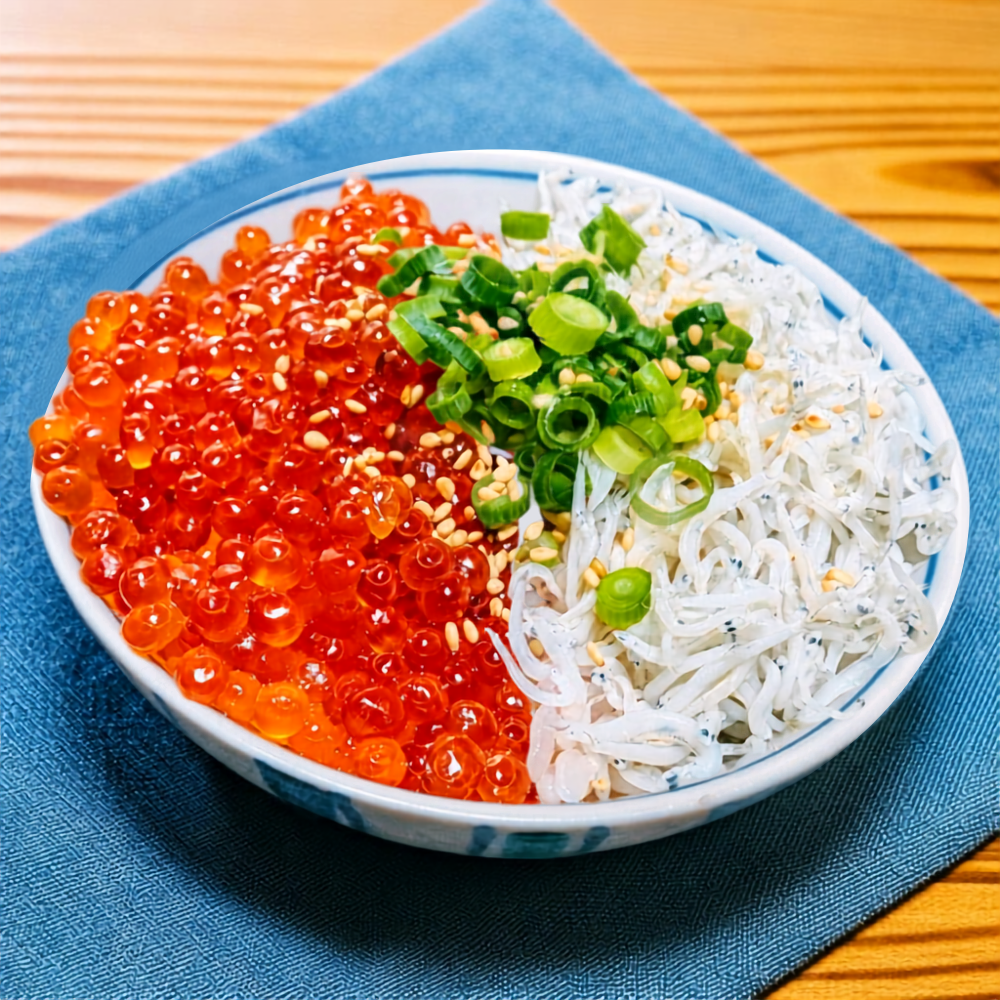 しらすといくらの２色丼