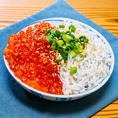 しらすといくらの２色丼
