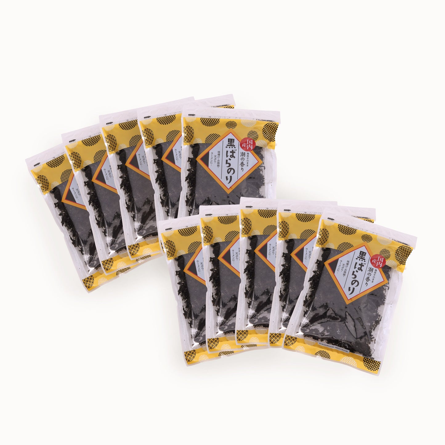 黒ばらのり｜国内産の磯の香り広がる万能のり【18g×10袋セット】味噌汁・うどん・天ぷらのトッピングに最適