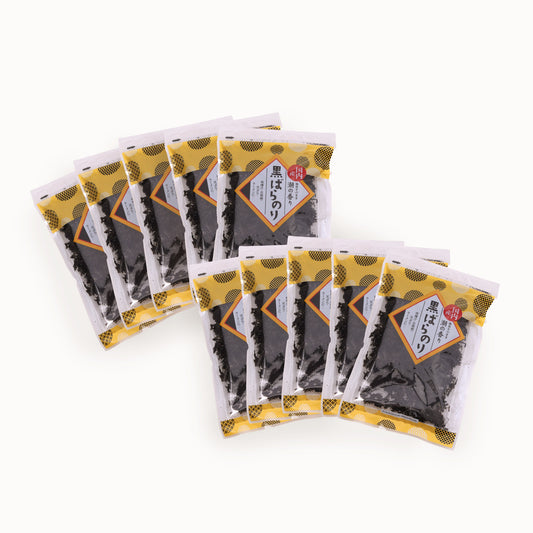 黒ばらのり｜国内産の磯の香り広がる万能のり【18g×10袋セット】味噌汁・うどん・天ぷらのトッピングに最適